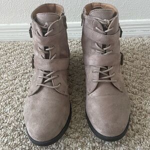 Women's Taupe Ankle Boots
